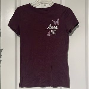 Aéropostale t-shirt, medium, maroon